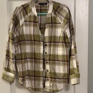 Blu Pepper Olive Plaid Jacket